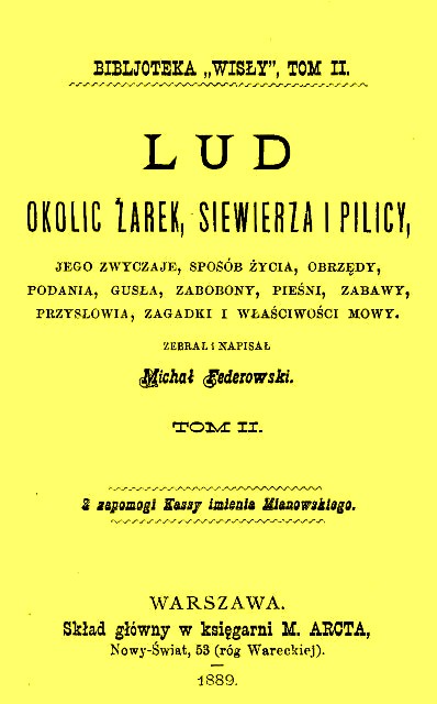 Lud okolic Żarek, Siewierza i Pilicy tom 2.jpg