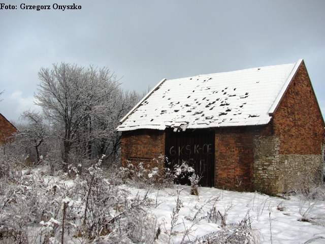 Sławków. Zabytkowa stodoła.01.JPG