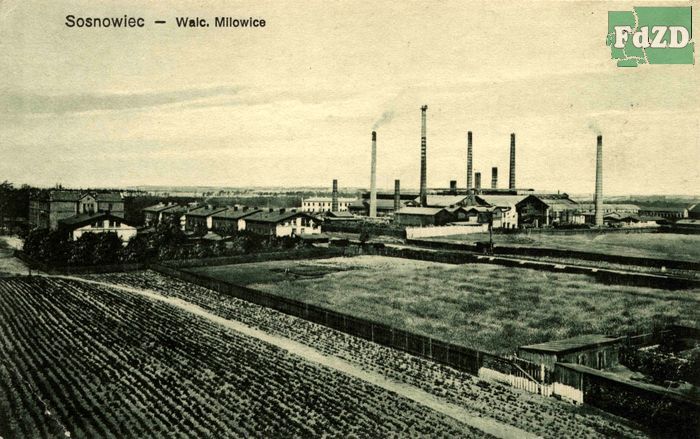 Pocztowka sosnowiec walcownia milowice 0001.jpg