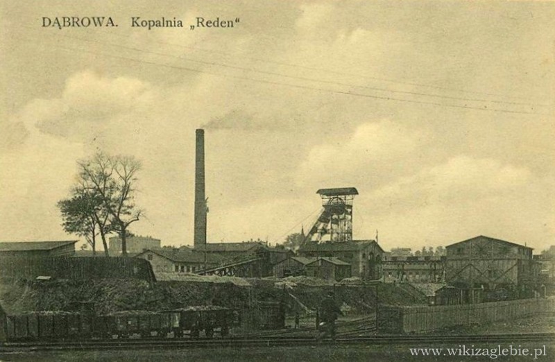 Dąbrowa Górnicza na dawnej pocztówce 250 Kopalnia Reden.jpg