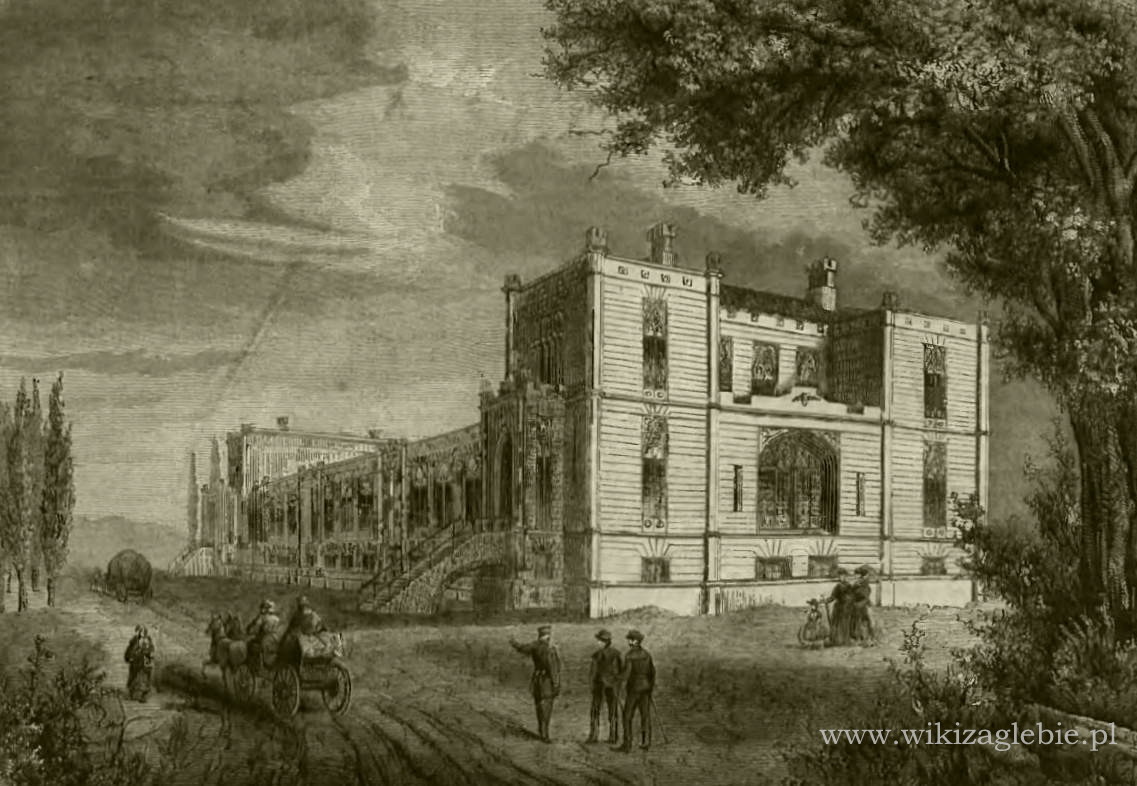Dąbrowa Górnicza Szkoła Górnicza Litografia 1869 (01).JPG