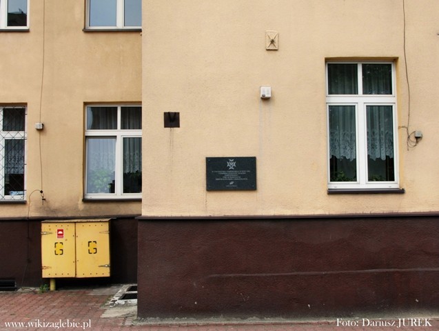 Sosnowiec Miejsce Pamięci 039 Tablica upamiętniająca miejsce kwaterowania I Kompanii Legionów Zagłębia Dąbrowskiego 03.JPG
