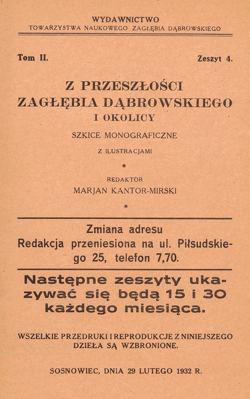 Plik:Z przeszłości Zagłębia Dąbrowskiego i okolicy - Szkice monograficzne z ilustracjami - Tom 2 - nr 04.jpg