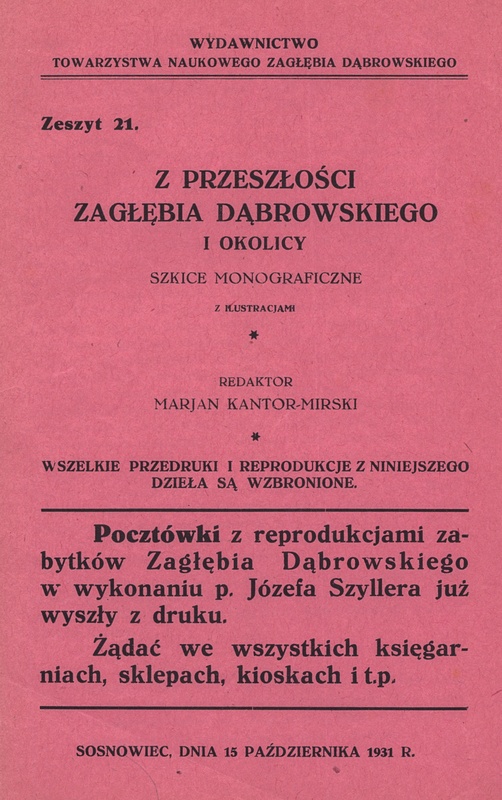 Plik:Z przeszłości Zagłębia Dąbrowskiego i okolicy - Szkice monograficzne z ilustracjami - Tom 1 - nr 21.jpg