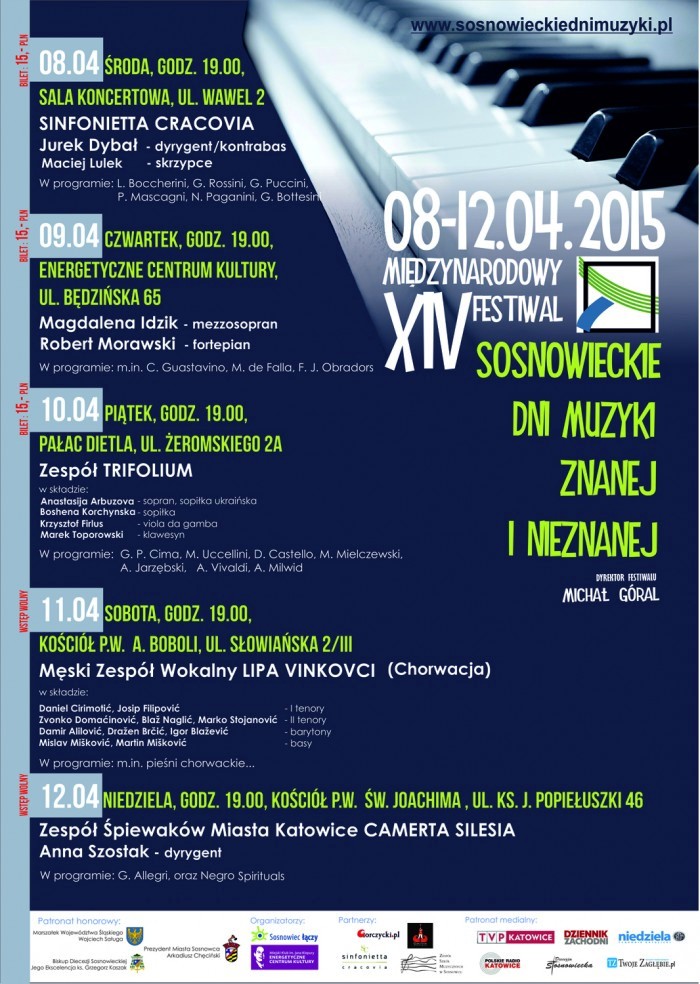Sosnowieckie Dni Muzyki Znanej i Nieznanej Plakat 2015.jpg