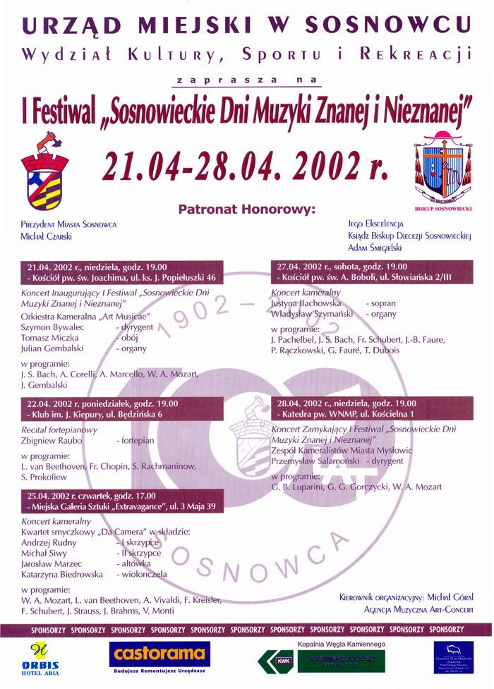 Sosnowieckie Dni Muzyki Znanej i Nieznanej Plakat 2002.jpg