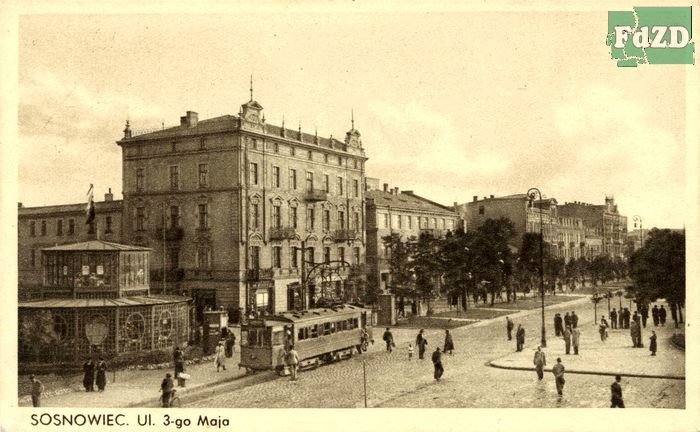 Pocztowka sosnowiec ulica 3 maja 0002.jpg