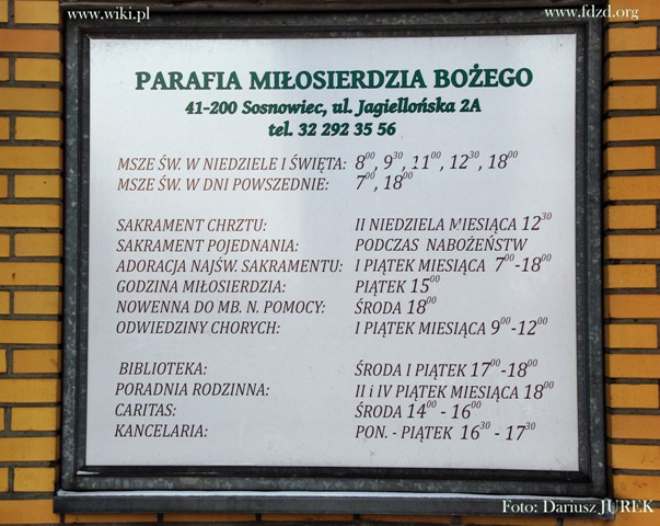 Sosnowiec Kościół p.w. Miłosierdzia Bożego 06.JPG