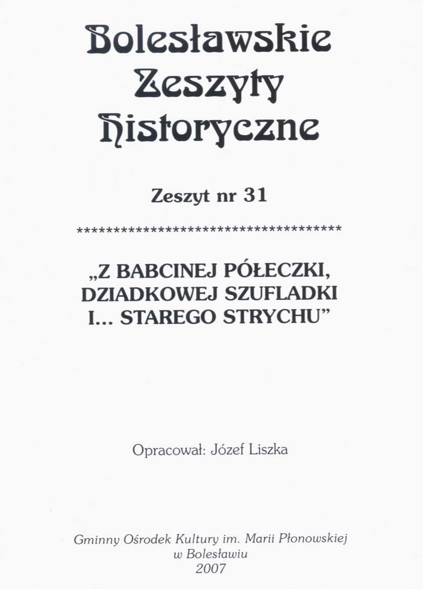 Z babcinej półeczki, dziadkowej szufladki i... starego strychu.jpg