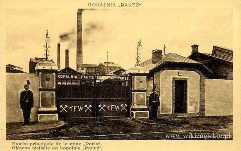 Dąbrowa Górnicza na dawnej pocztówce 201 Kopalnia Paryż.jpg
