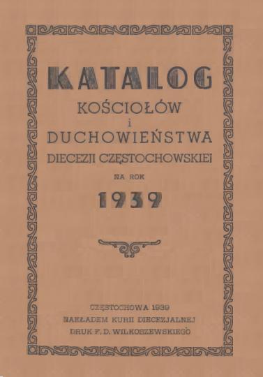 Katalog kościołów i duchowieństwa diecezji częstochowskiej na rok 1939.JPG