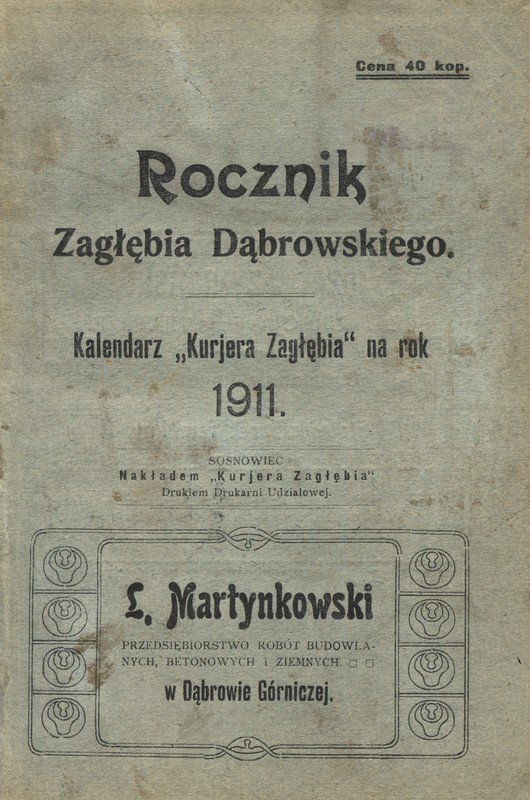 Rocznik Zagłębia Dąbrowskiego 1911.jpg