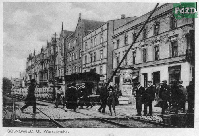 Pocztowka sosnowiec ulica warszawska 0001.jpg