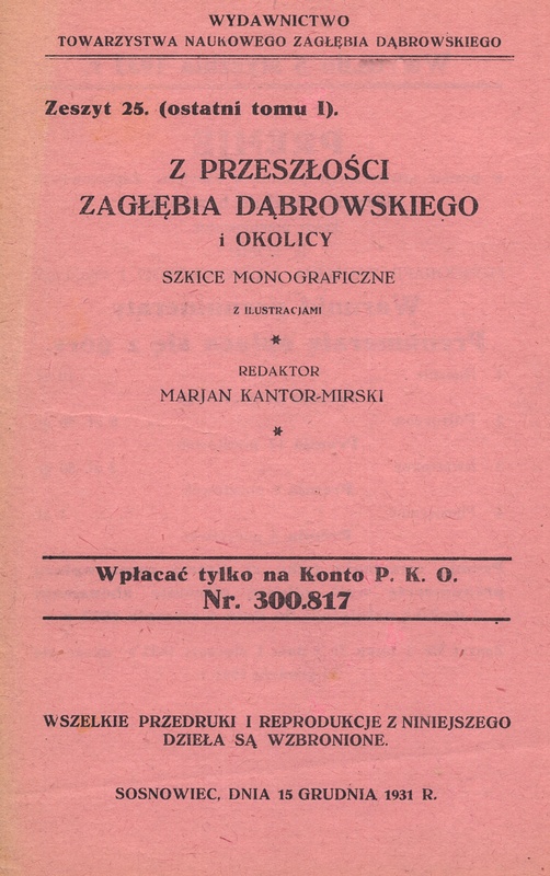 Plik:Z przeszłości Zagłębia Dąbrowskiego i okolicy - Szkice monograficzne z ilustracjami - Tom 1 - nr 25.jpg