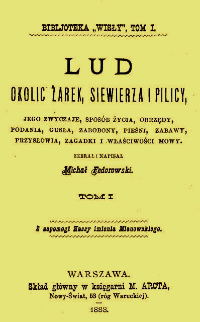 Lud okolic Żarek, Siewierza i Pilicy tom 1.jpg